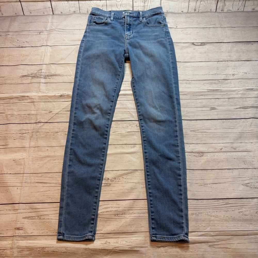 Levis 720 High Rise Super Skinny Jeans Blue Denim Pants Women's Size 26